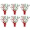 Juvale Center Table Weights - Stable Base for Balloon Centerpiece Stand - Reusable Red Table Weight for Party Decor - Enhances Party Balloon Decoration - Pack of 6, Red, 13.5"x 2.3"x 1.7"